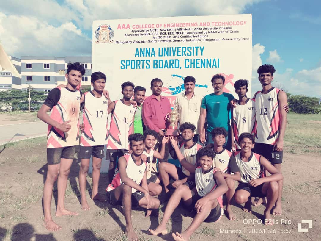 Our “Sethu Institute of Technology won the Anna university zone 17 Kho-Kho tournament